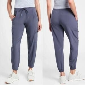 Athleta Go Far Venture Pants Medieval Violet Jogger Size 6